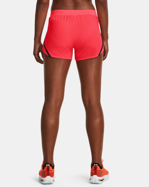 Women's UA Fly-By 2.0 Shorts, Red, pdpMainDesktop image number 1